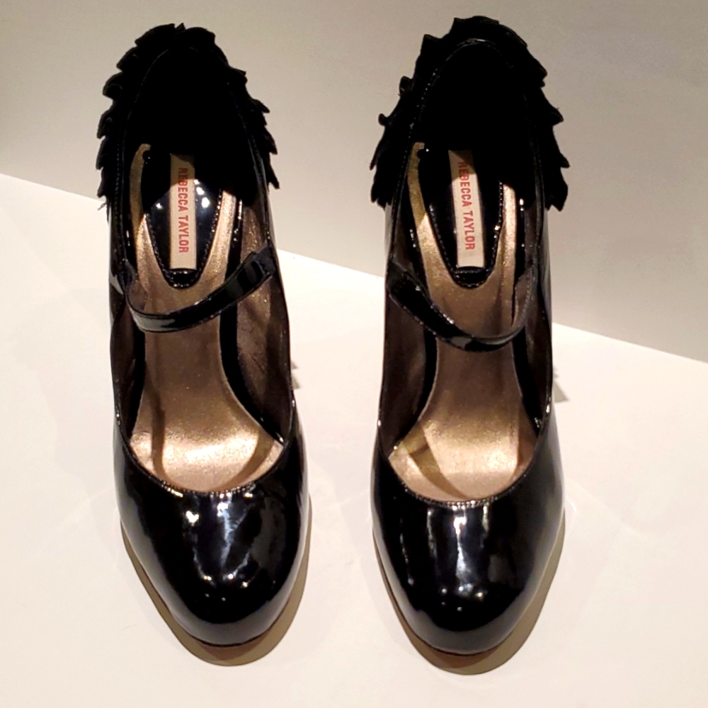 Rebecca Taylor leather heels 6M - Picture 3 of 9